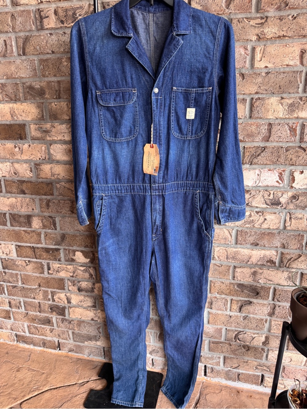 Denim & Supply Ralph Lauren Marley Denim Coverall Jumpsuit M NWT $298